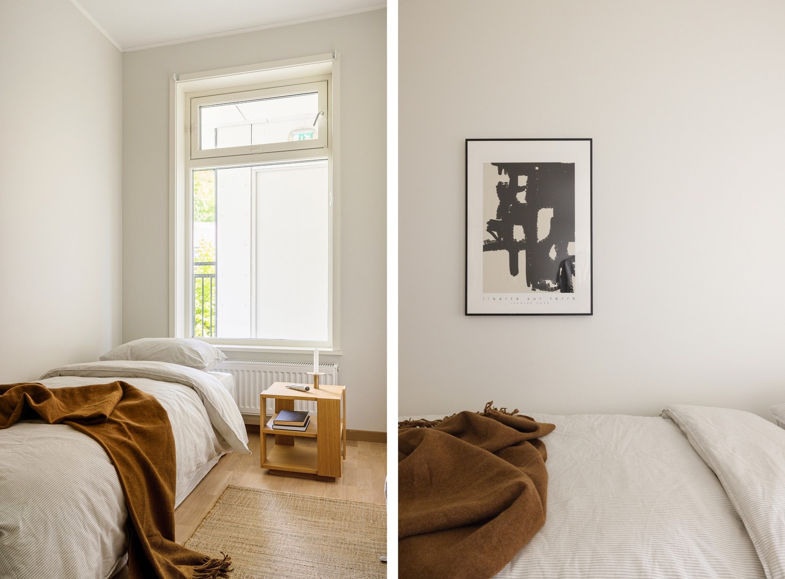 Rommet er lysmalt og pent. Galleribilde