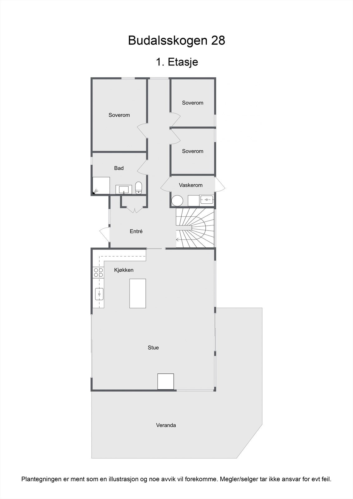 Planskisse 1. etasje Galleribilde