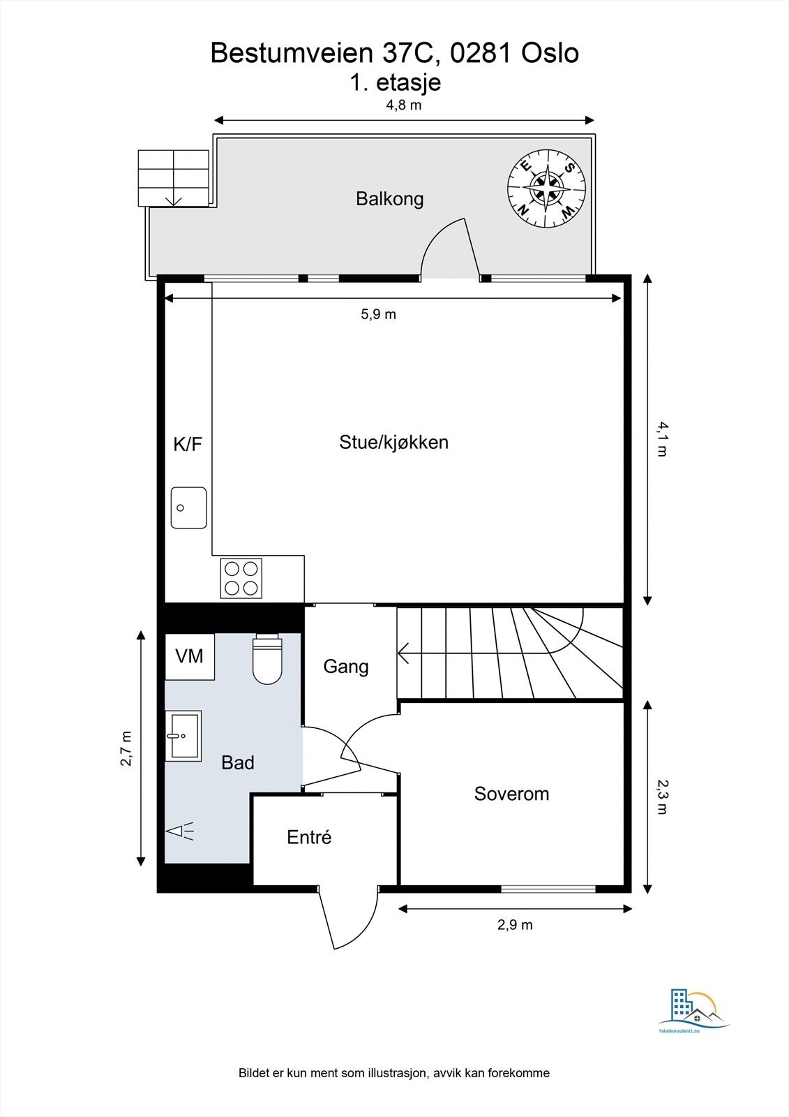 Plantegning - 1. etasje Galleribilde