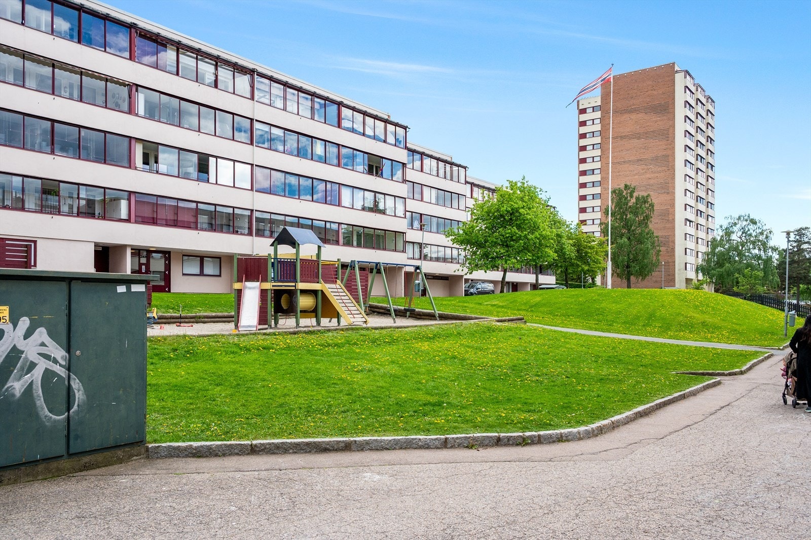 Borettslaget har velholdte fellesarealer. Galleribilde