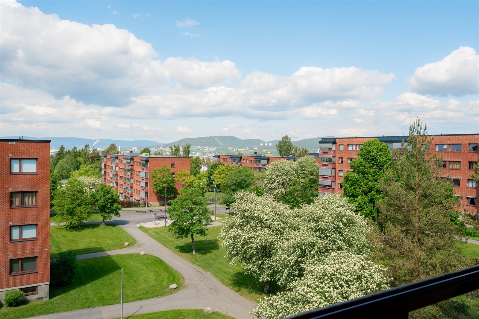 Utsikt fra balkongen Galleribilde