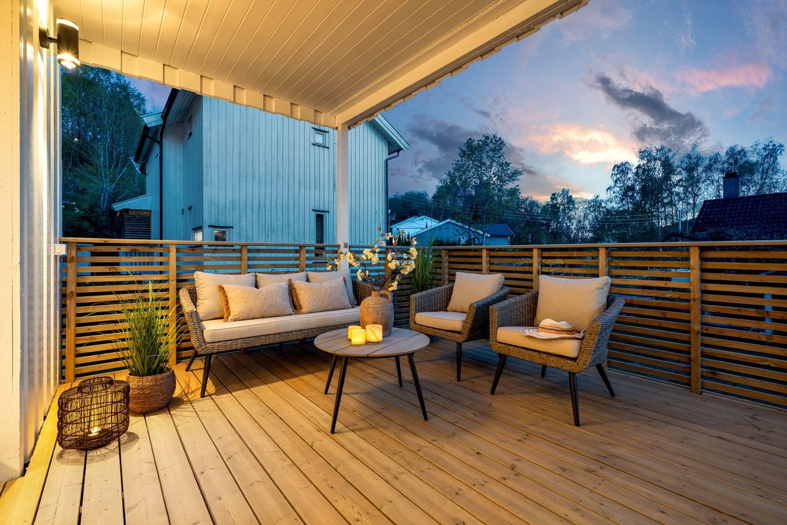 Terrasse perfekt for sommerkvelder Galleribilde
