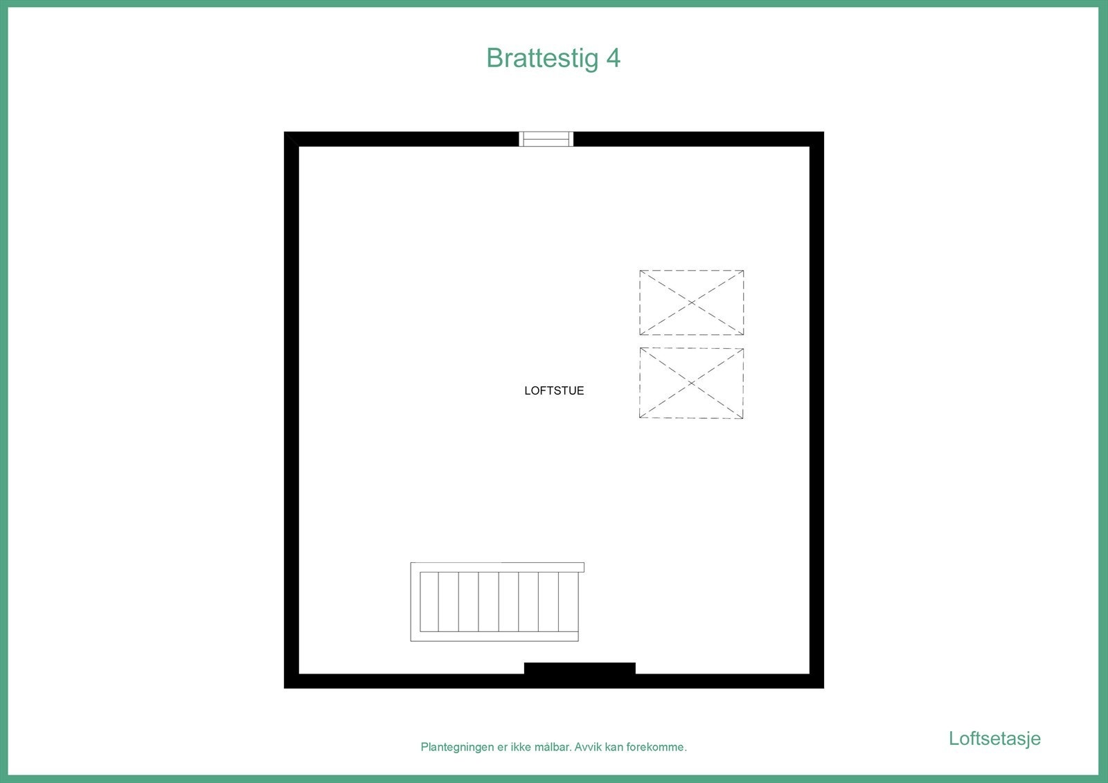 Plantegning loft Galleribilde