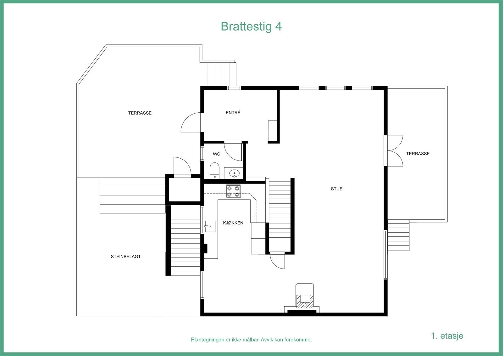 Plantegning 1.etg. Galleribilde
