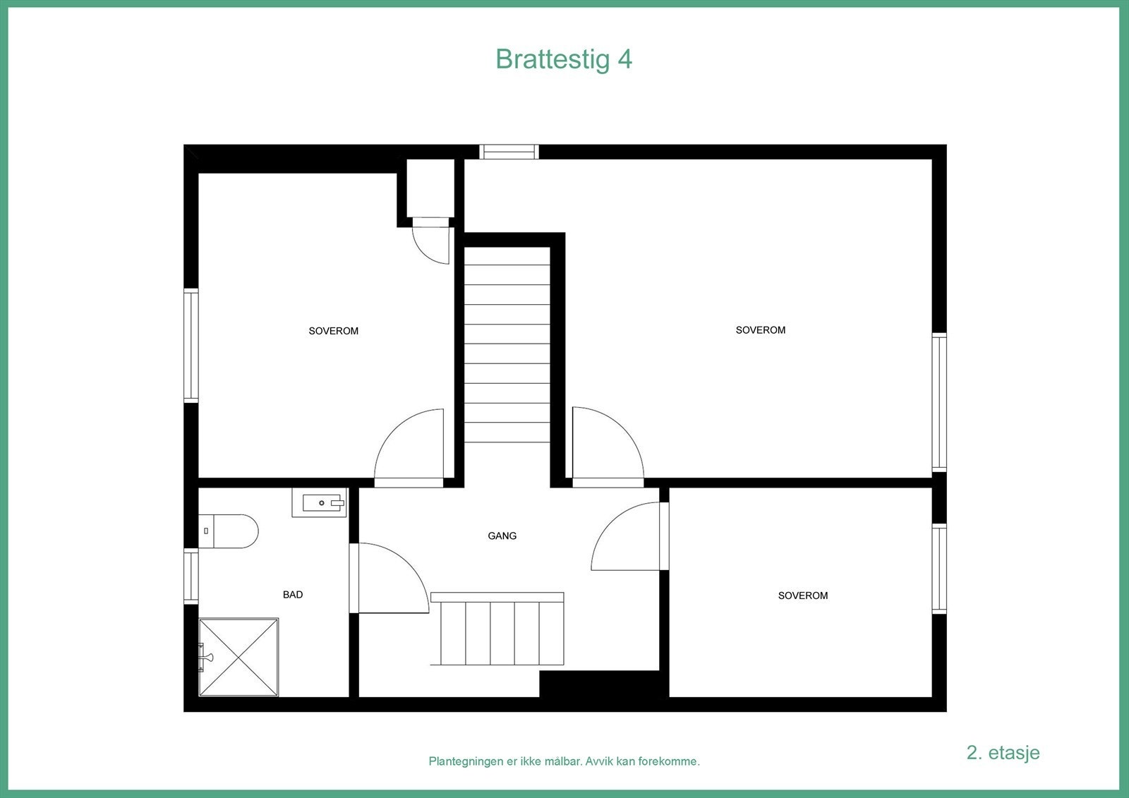 Plantegning 2.etg. Galleribilde