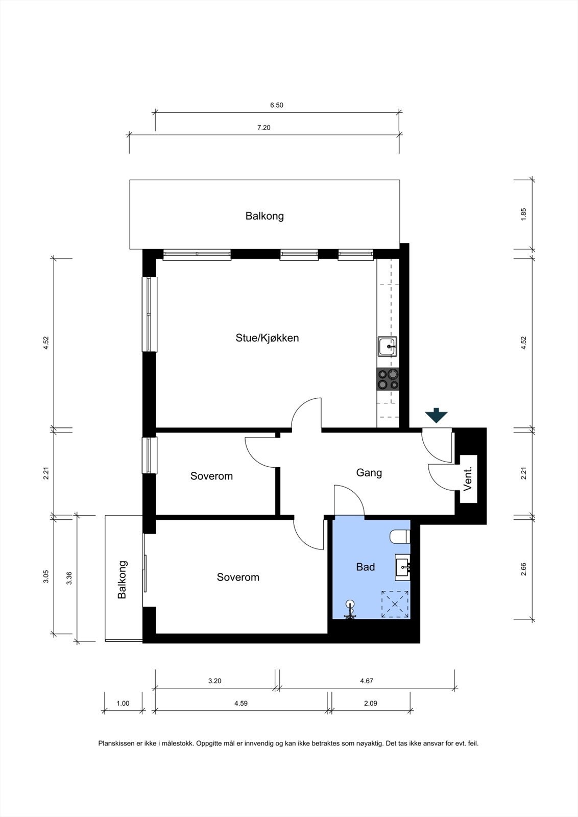 Plantegning Galleribilde
