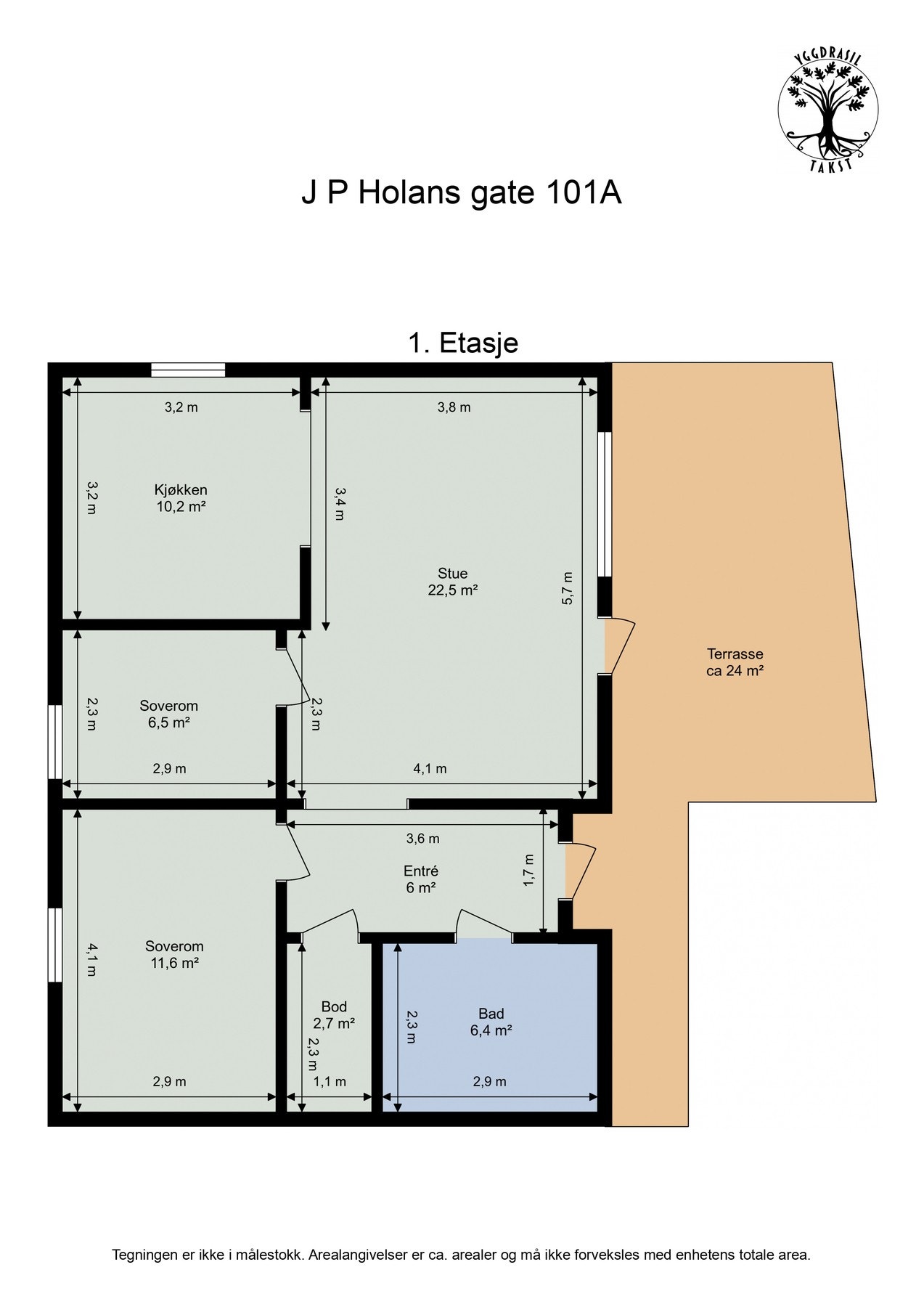 Planskisse Galleribilde