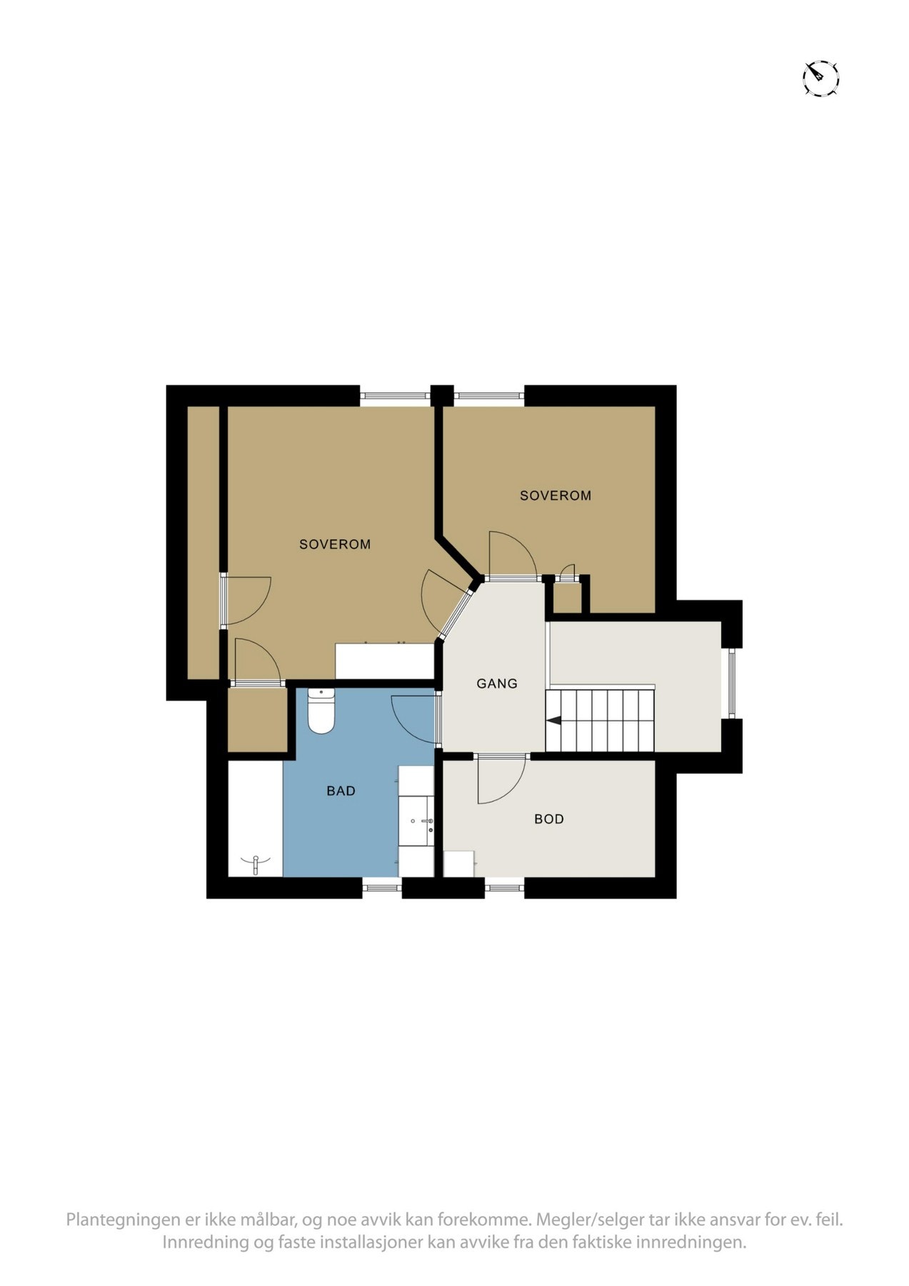 Plantegning loft Galleribilde