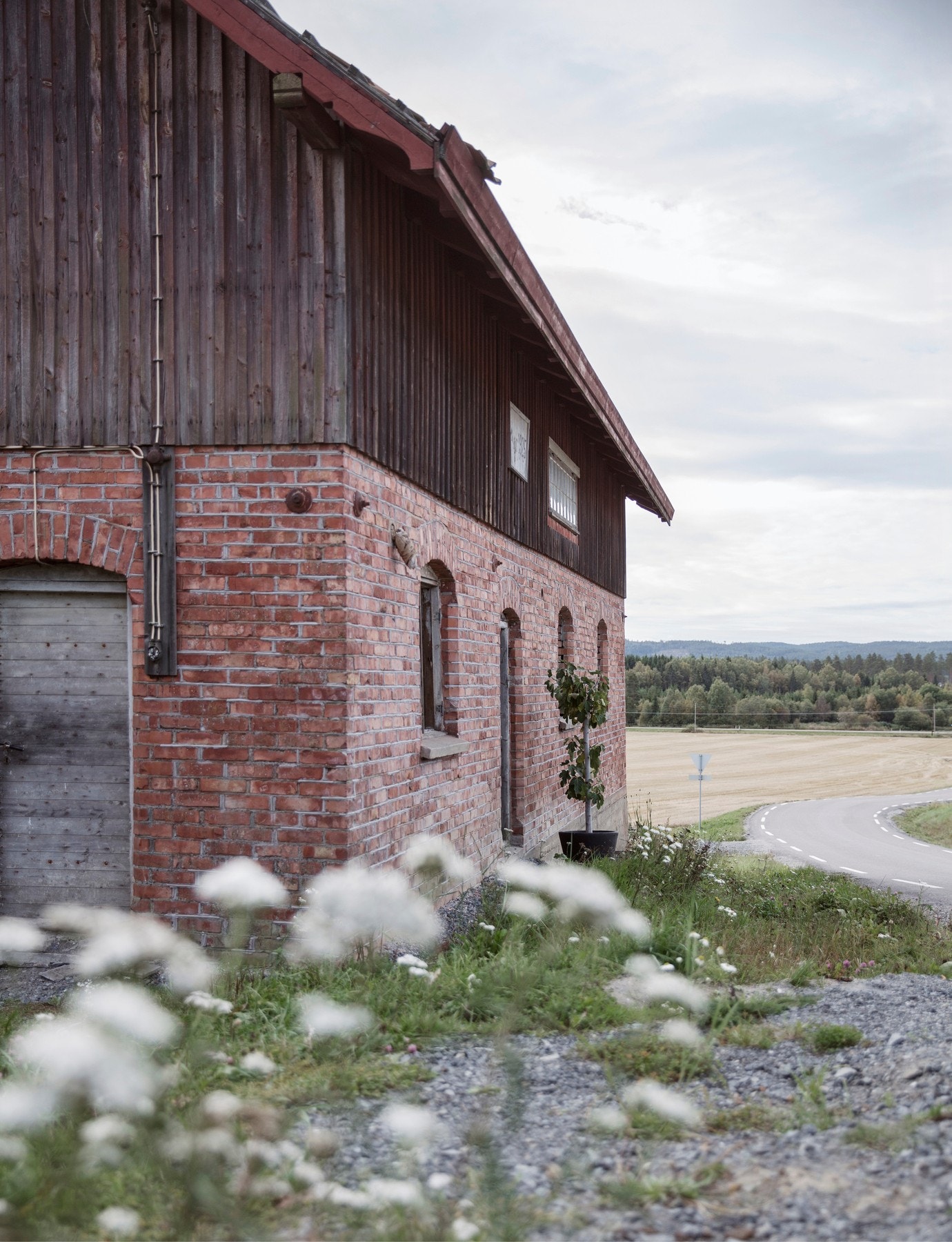 Grisehus fra 1925 over tre plan - tidligere brukt som fjøs og øvrig gårdsdrift. Galleribilde