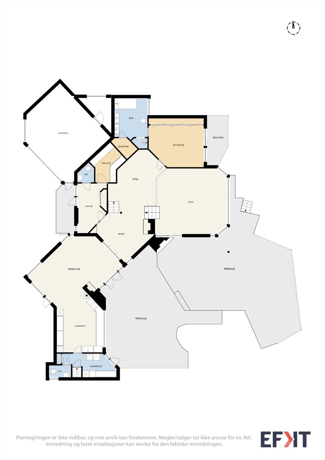 Planløsning 1. etasje. Galleribilde