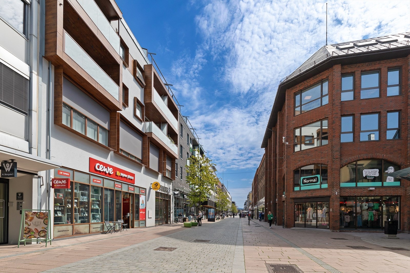 Gågata med flere flotte butikker Galleribilde