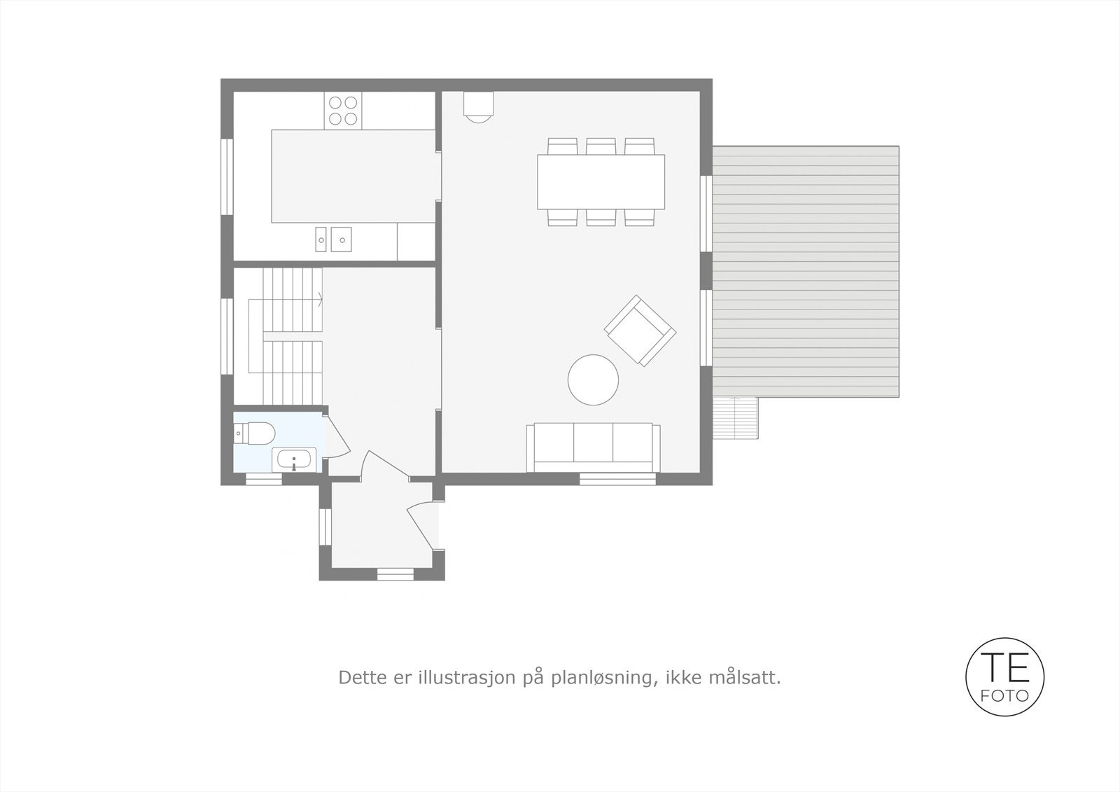 Plantegning 1 etasje Galleribilde