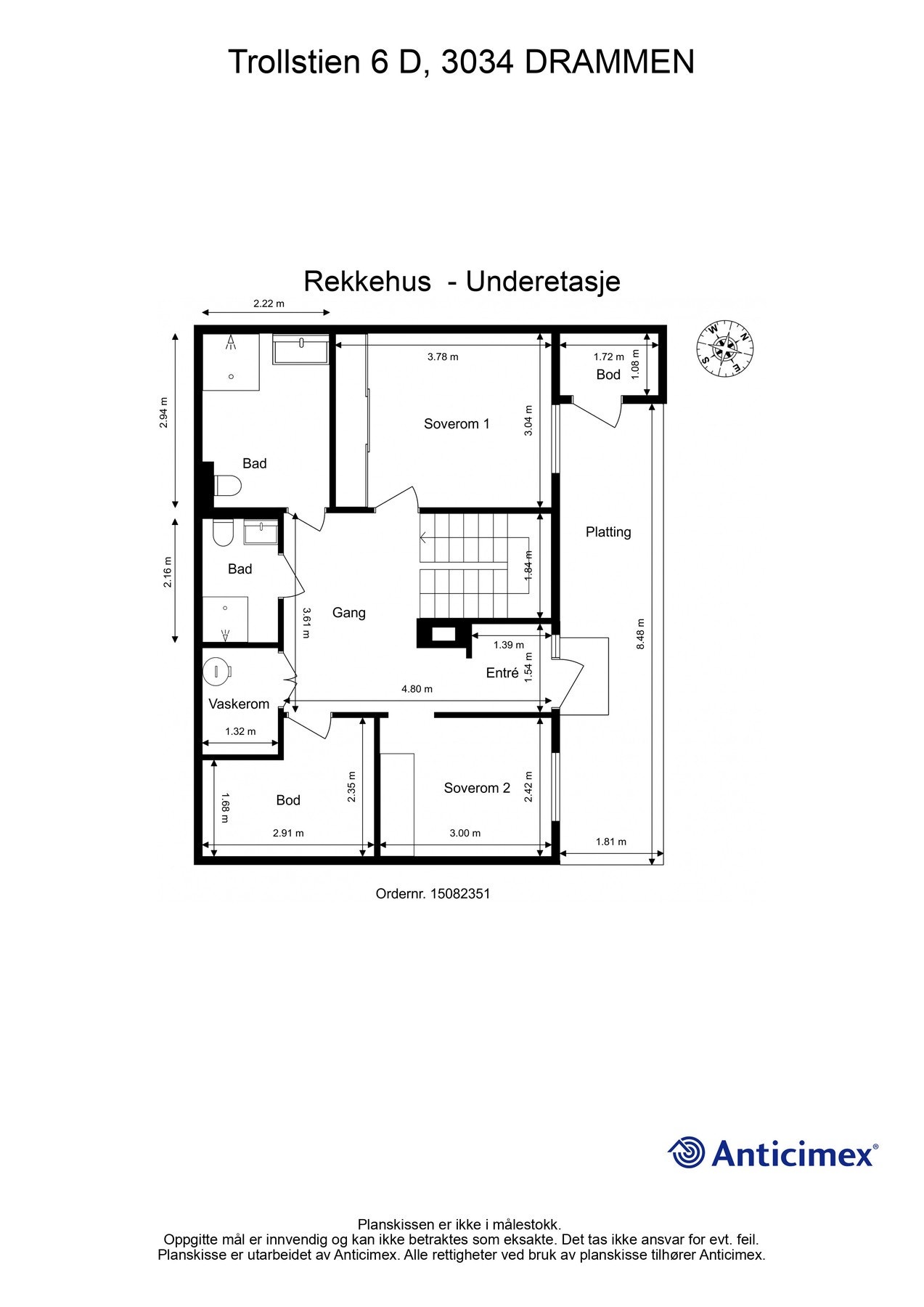 Plantegning - Underetasje Galleribilde