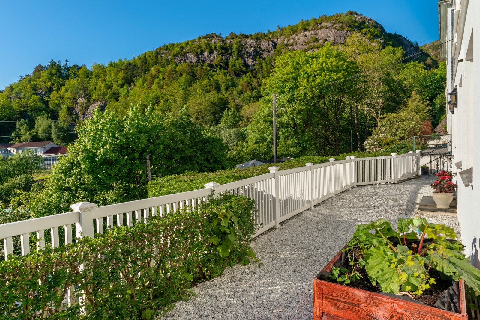Åpent og fint areal ved huset som viser nærheten til det nydelige turterrenget du får i umiddelbar nærhet Galleribilde