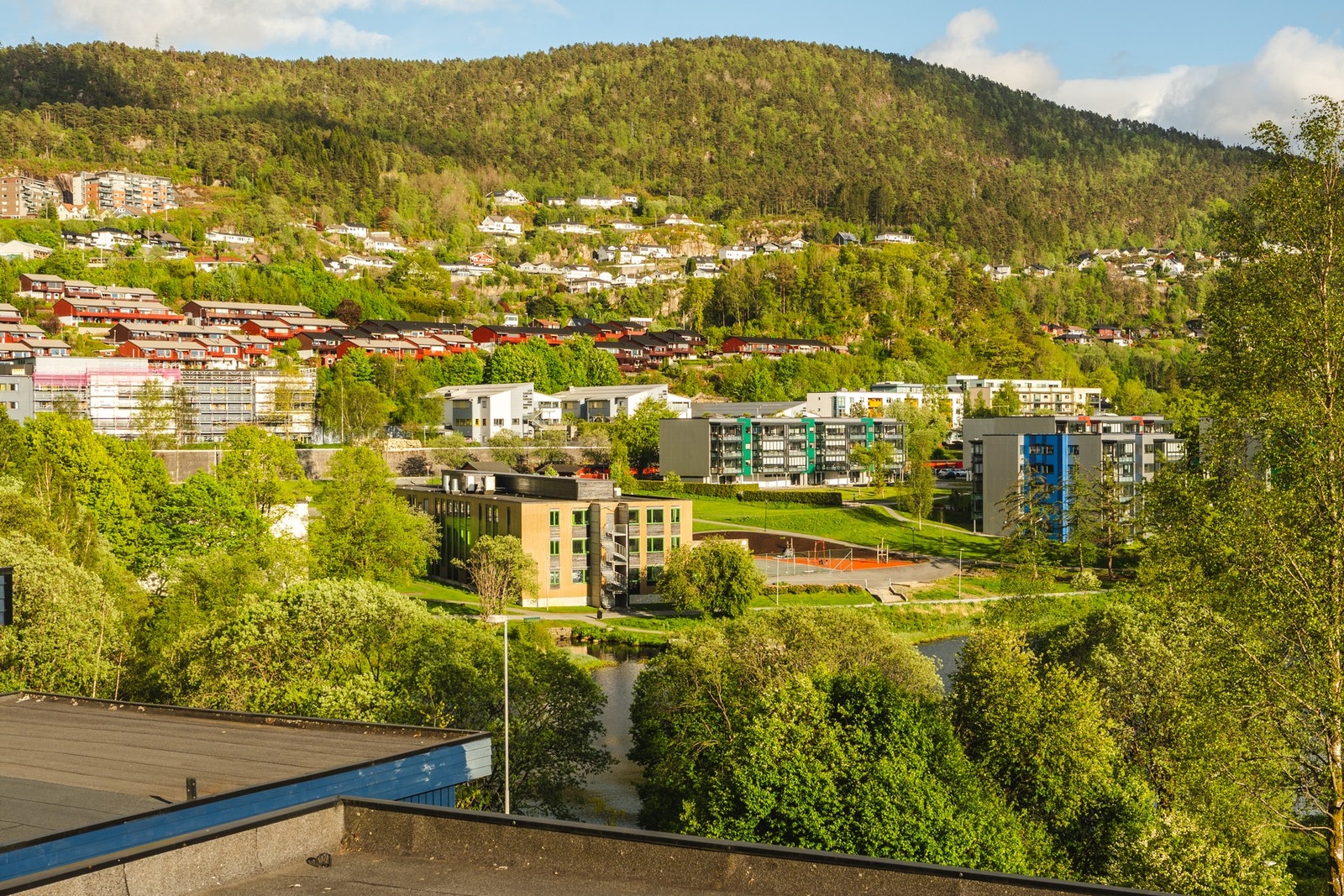 Utsikt til Lynghaugparken. Galleribilde