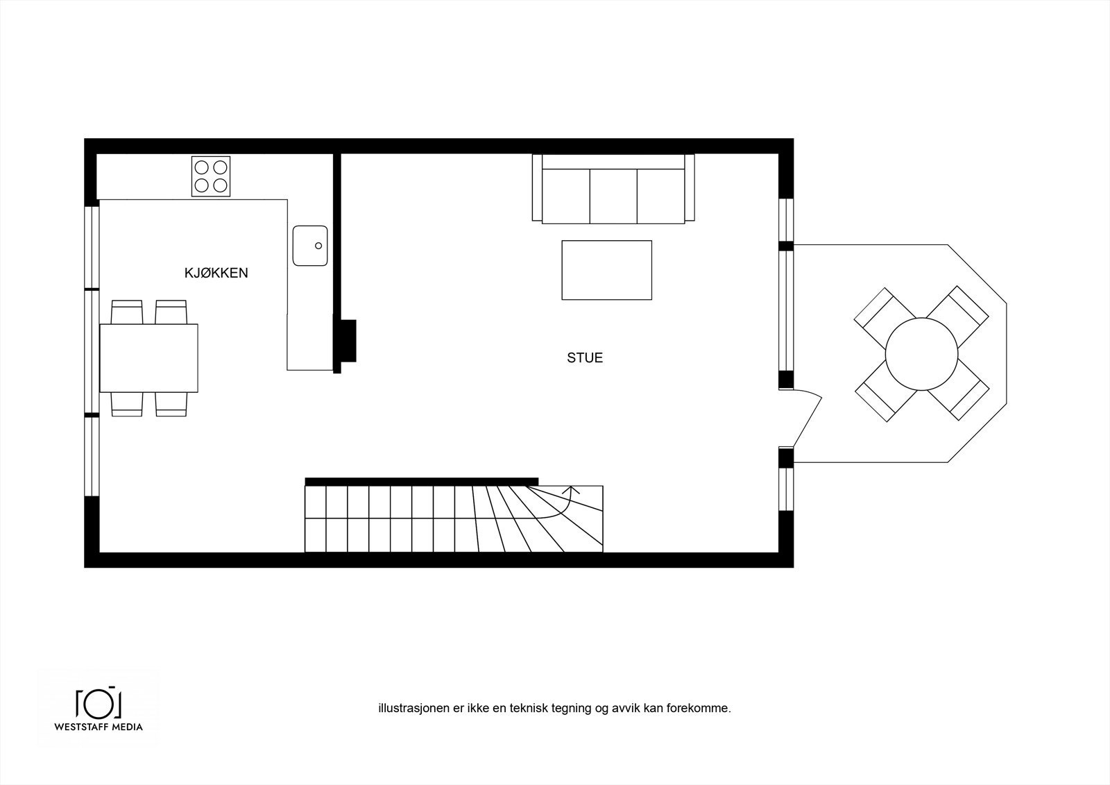 Plantegning hovedetasje Galleribilde