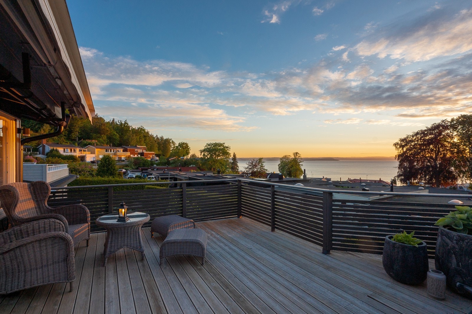 Kveldene byr på nydelig solnedgang. Galleribilde