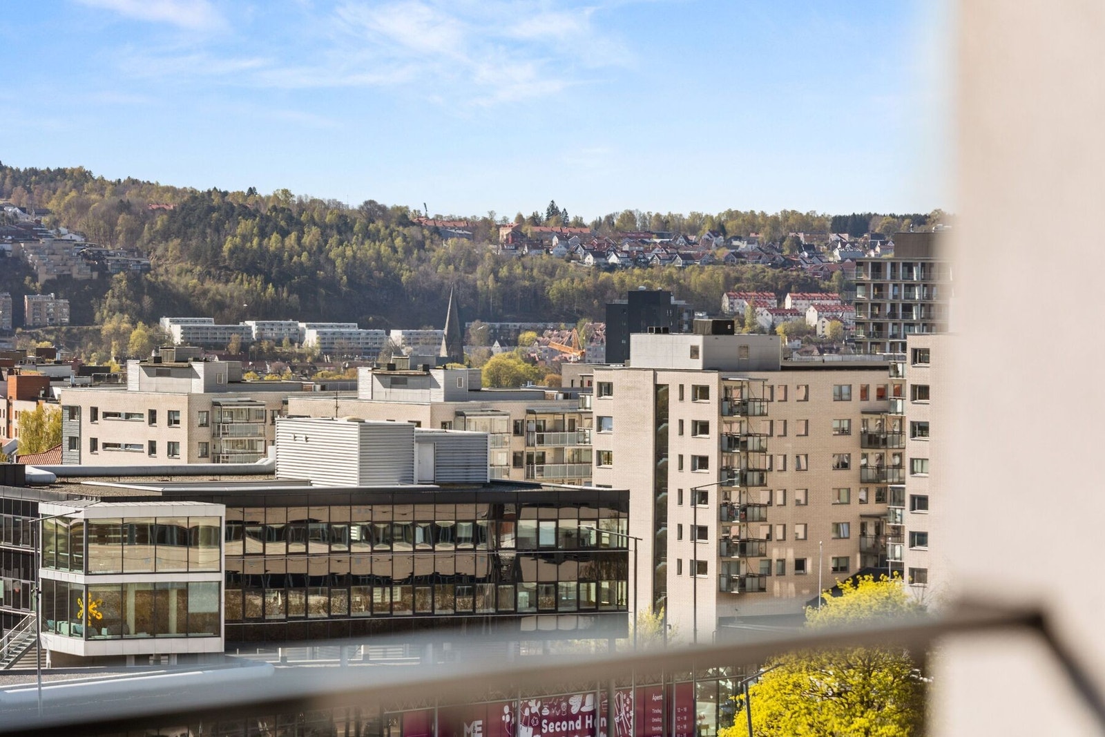 Utsikt fra balkongen Galleribilde