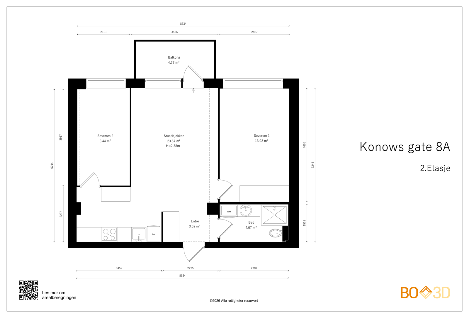 Takstmanns plantegning Galleribilde