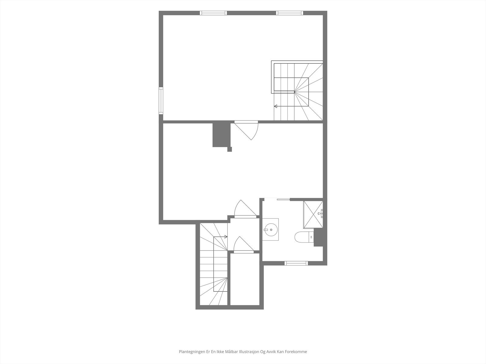 Plantegning for loft. Galleribilde