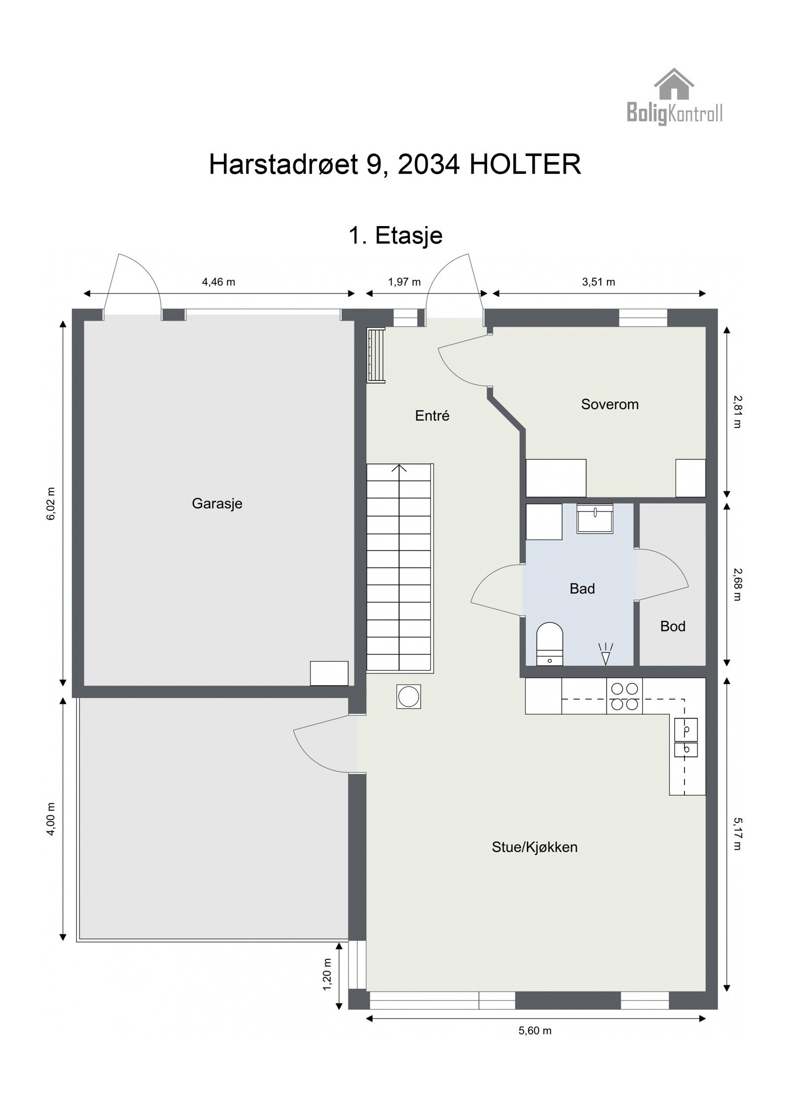Plantegning - 1. etasje Galleribilde