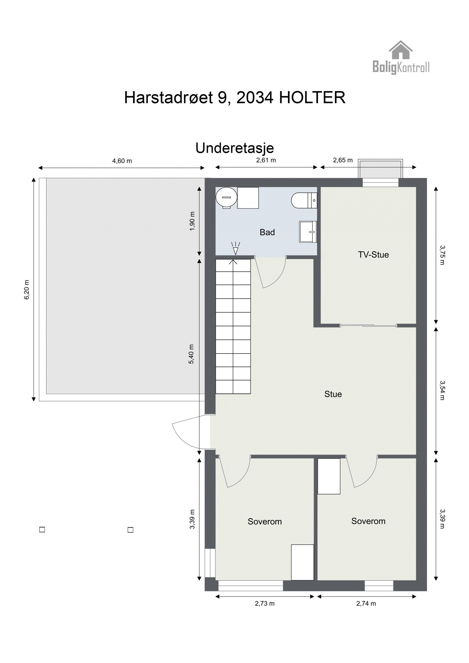 Plantegning - U. etasje Galleribilde