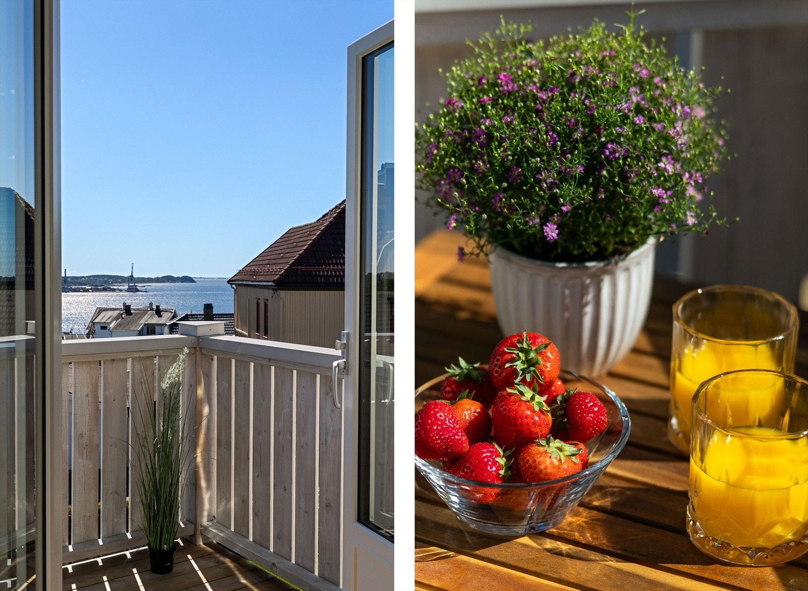 Her er det god plass til utemøbler og planter. Galleribilde