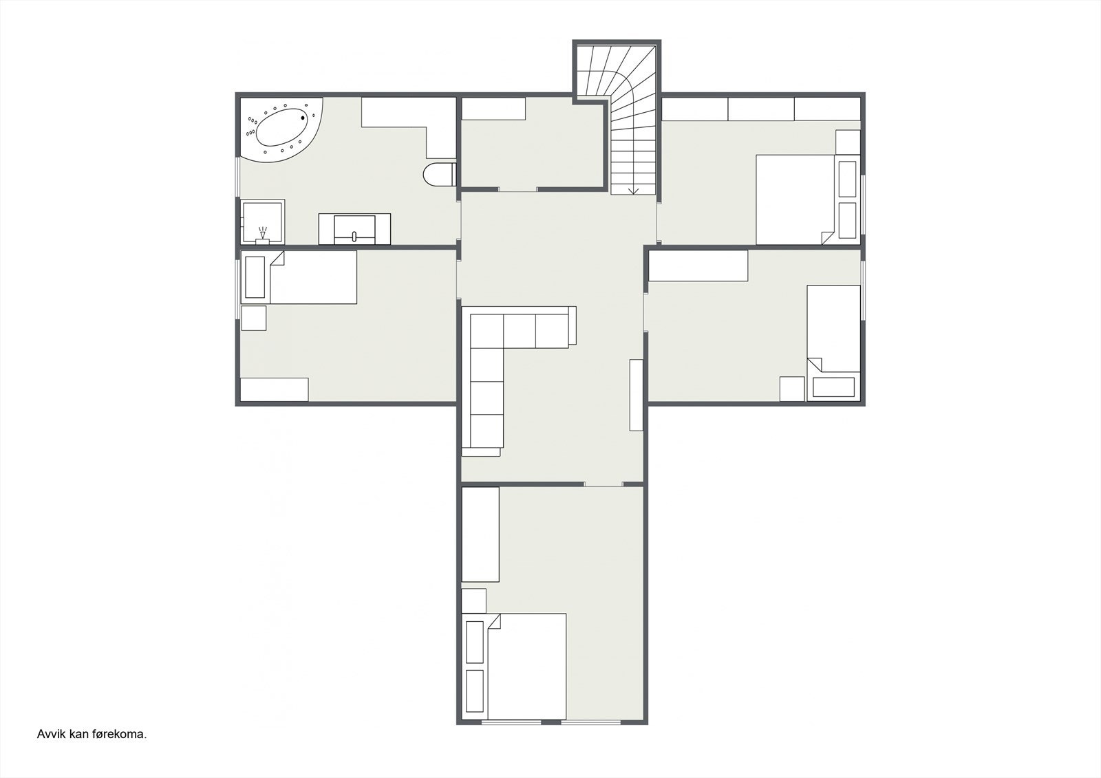 Planteikning 2D Loft Galleribilde