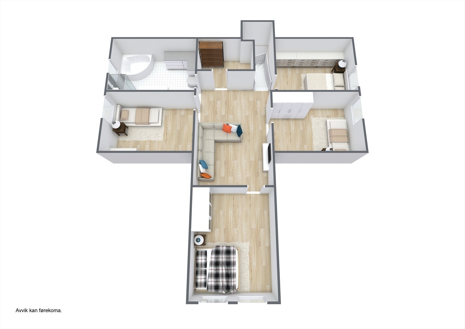 Planteikning 3D Loft Galleribilde