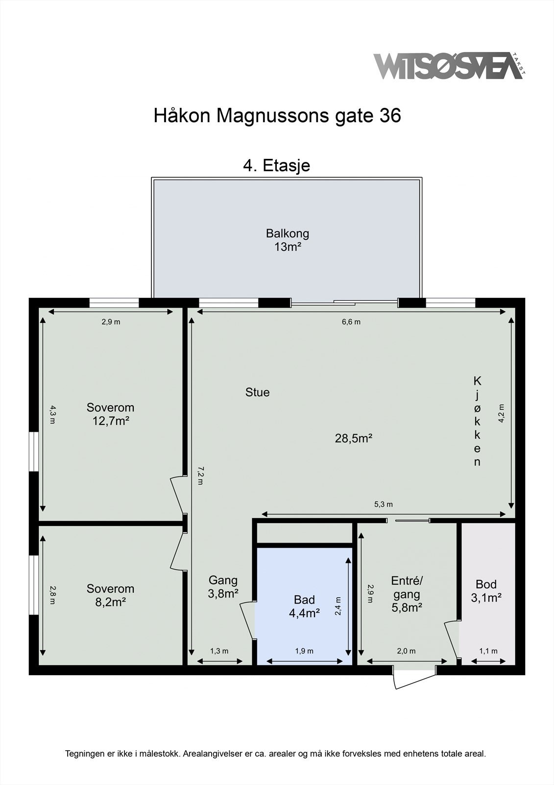 Planskisse Galleribilde