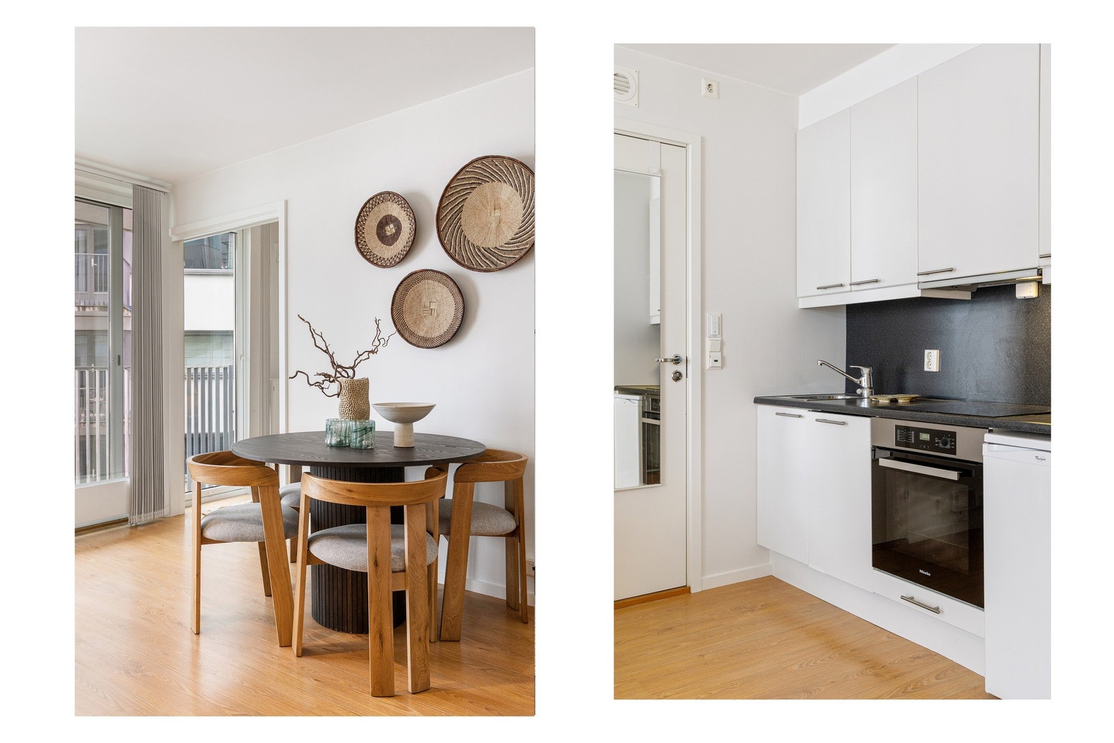 Leiligheten har vannbåren varme via radiatorer og varmtvann fra felles varmesentral Galleribilde