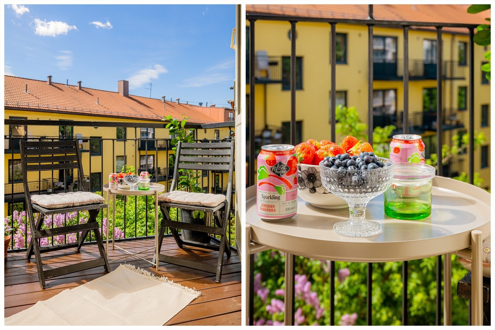 Her kan du spise frokost, lunsj, brunsj, middag, og drikke drinker eller vin på kvelden. Med tak over kan du også sitte ute i all slags vær. Galleribilde