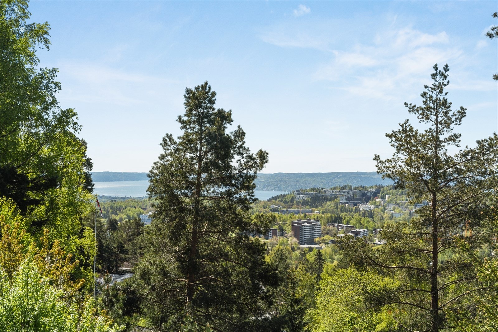 Flott utsikt mot Oslofjorden og Oslo by Galleribilde