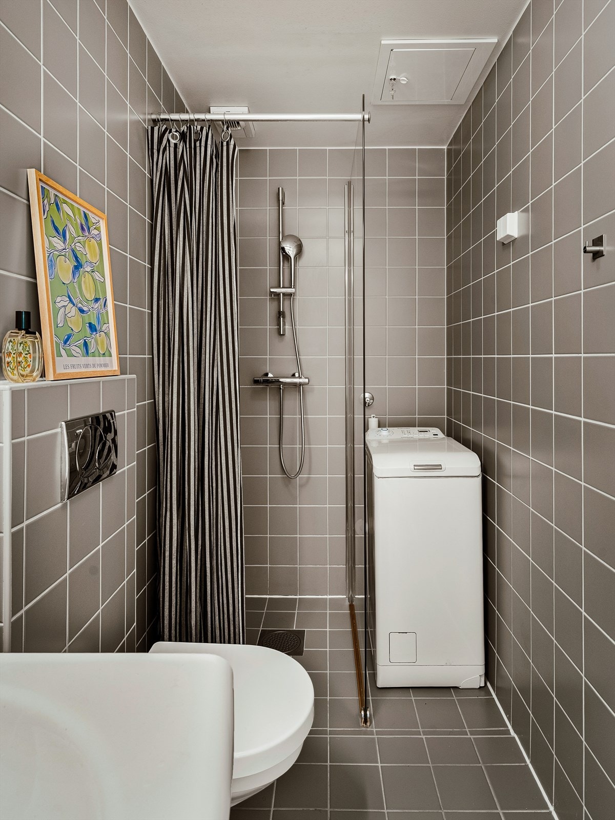 Badet ble pusset opp i 2008 og holder en praktisk standard. Galleribilde