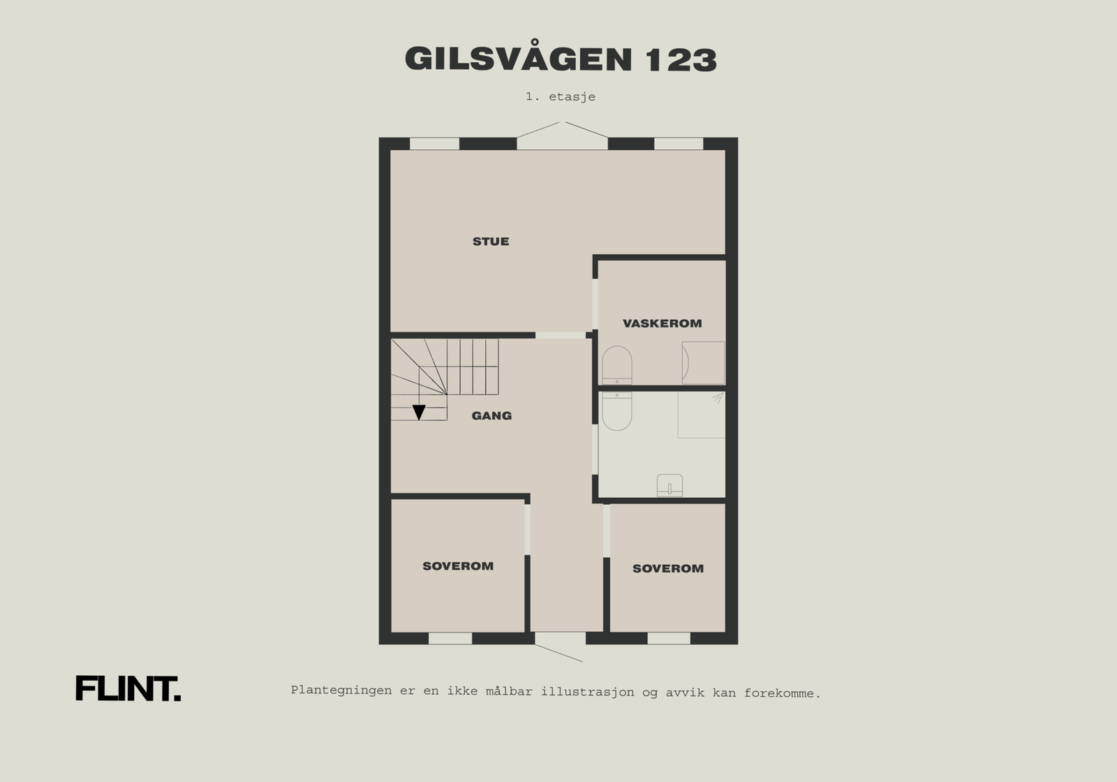 Plantegning 1.etasje Galleribilde