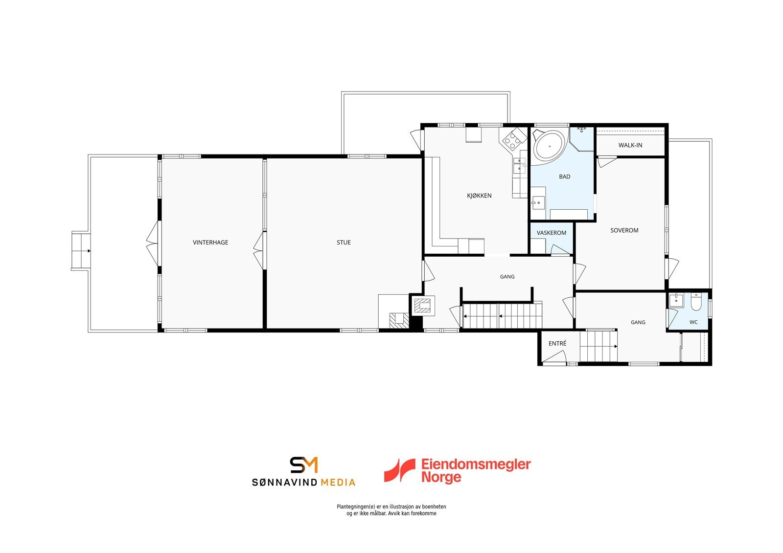 Plantegning 1. etg. Galleribilde