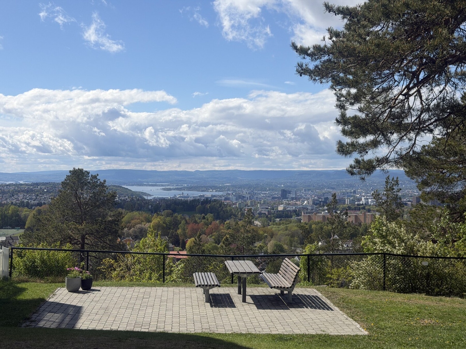 Området har fantastisk utsikt over Oslo Galleribilde
