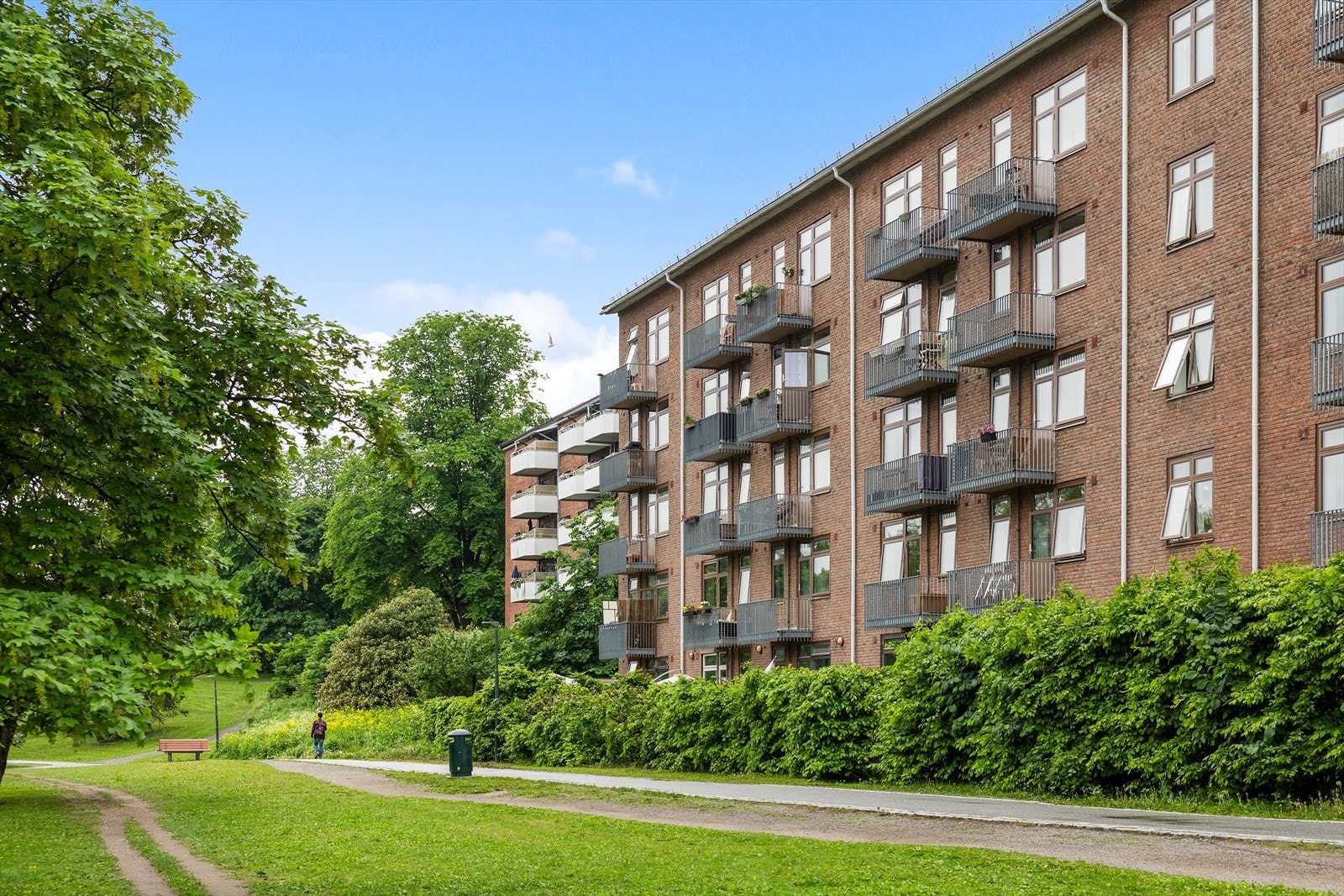 Borettslaget består av 100 andelsleiligheter. Galleribilde