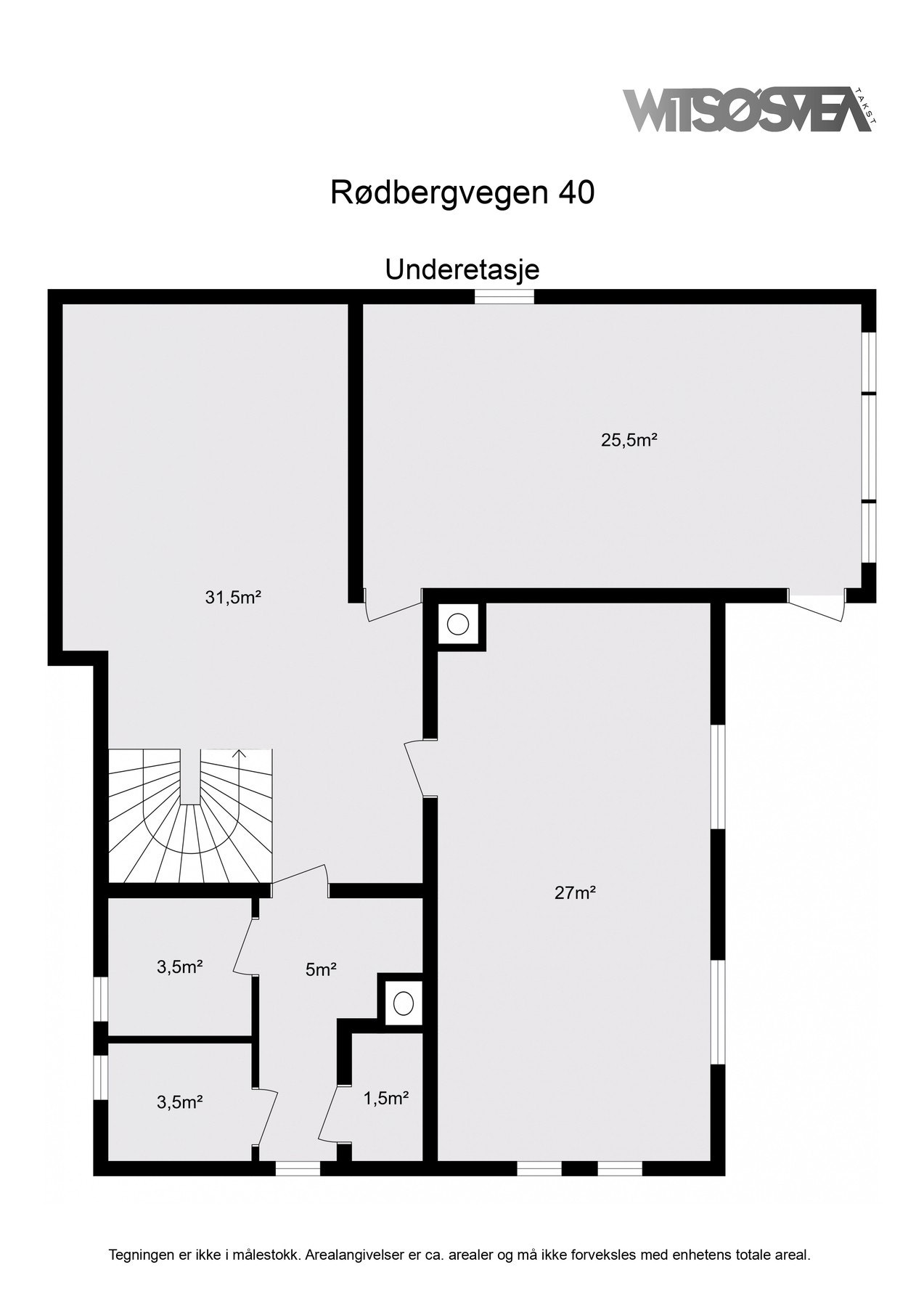 Planskisse underetasje Galleribilde