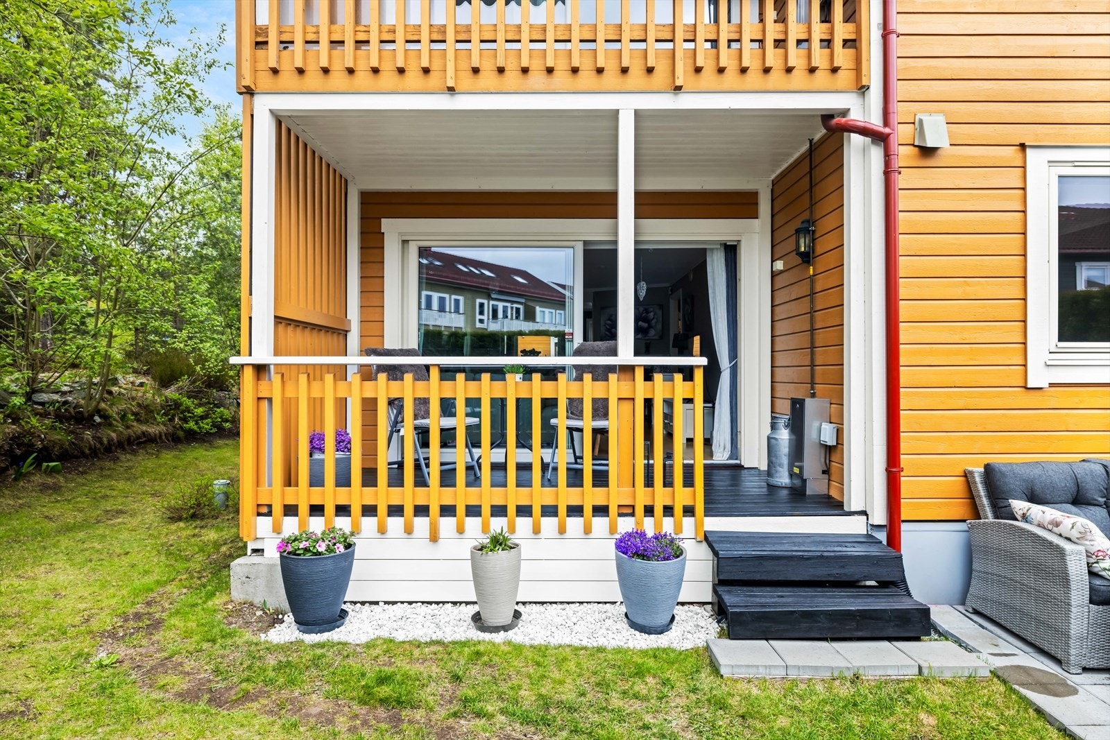 Begge terrassene ble beiset i 2026. Galleribilde
