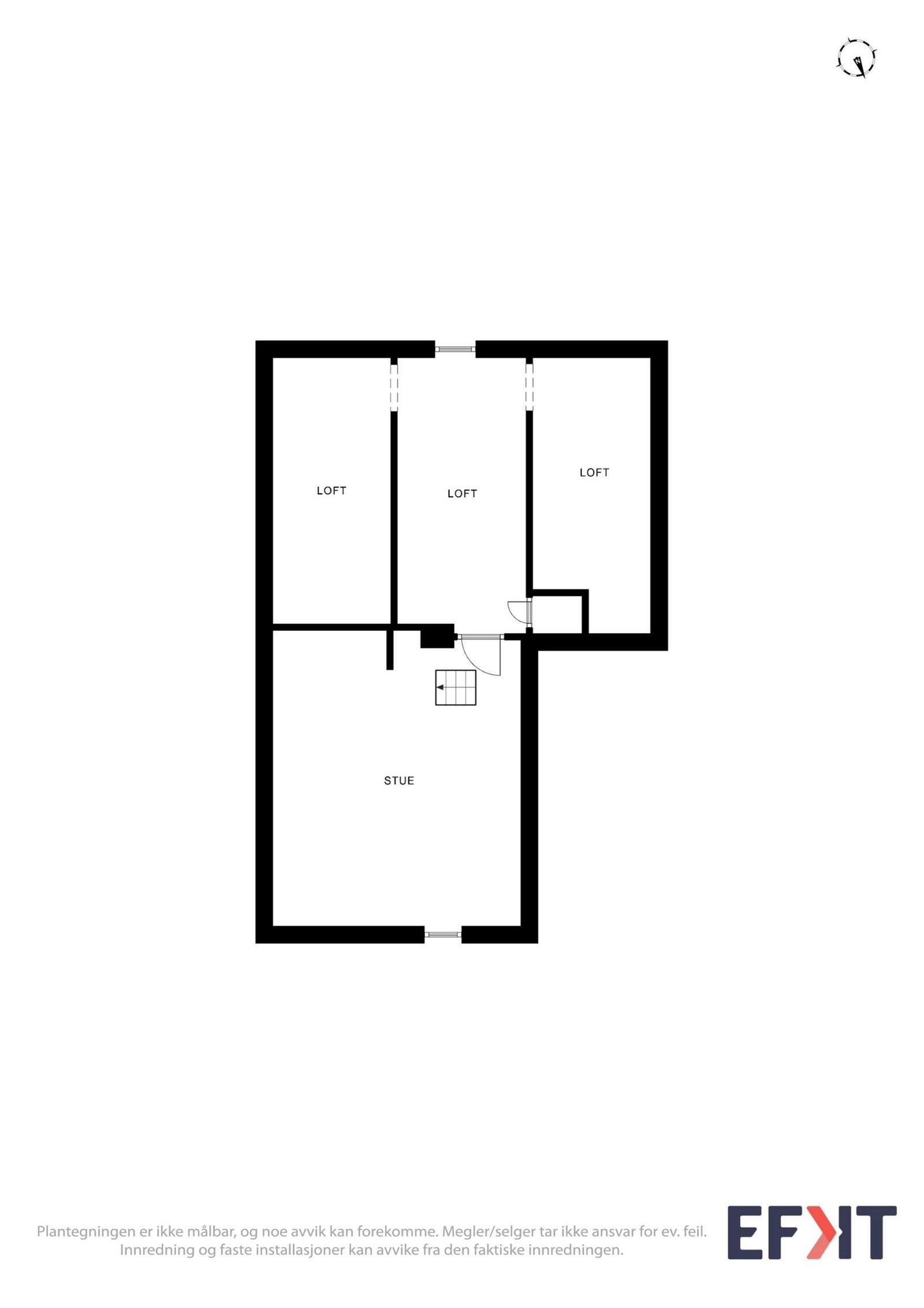 Plantegning loft Galleribilde