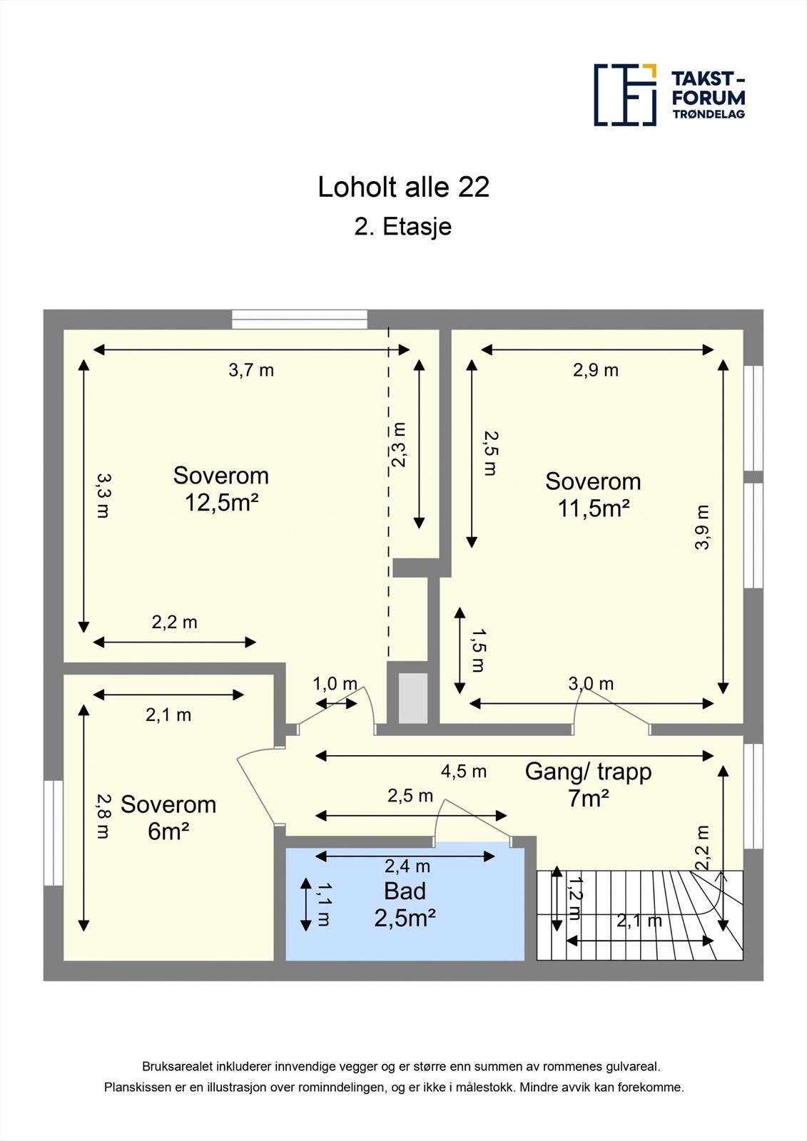Planskisse 2. etasje Galleribilde