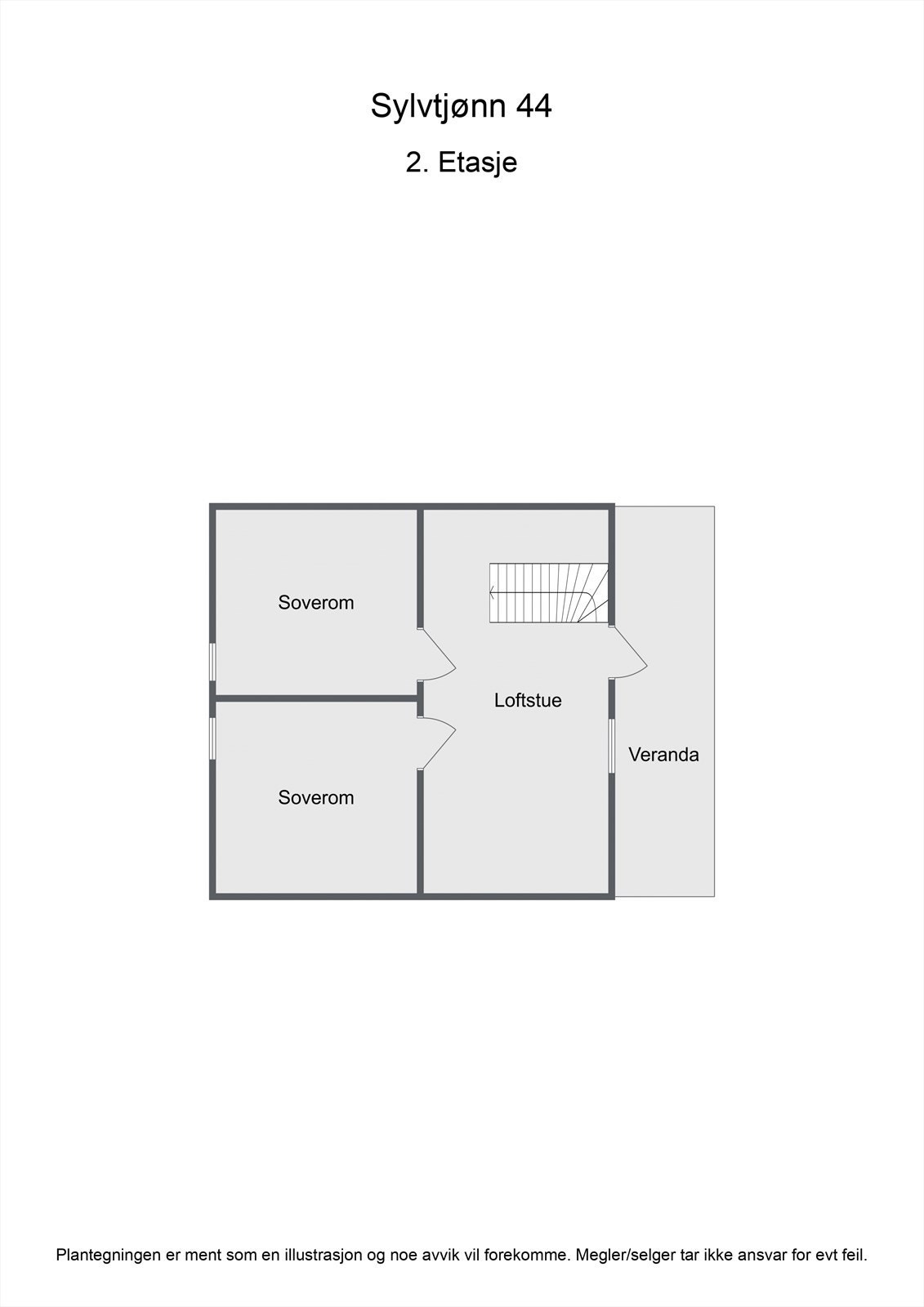 2. etasje - Plantegning Galleribilde