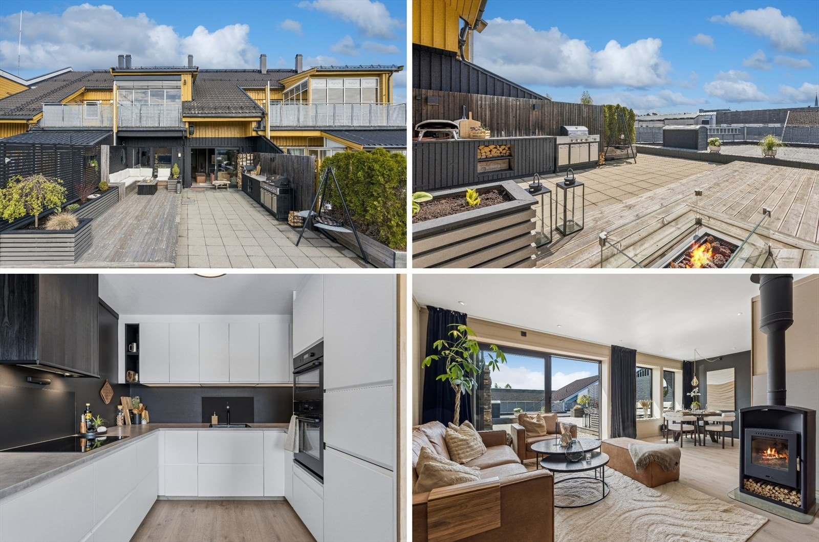 En gjennomført og moderne leilighet med en unik takterrasse midt i Elverum sentrum. Galleribilde
