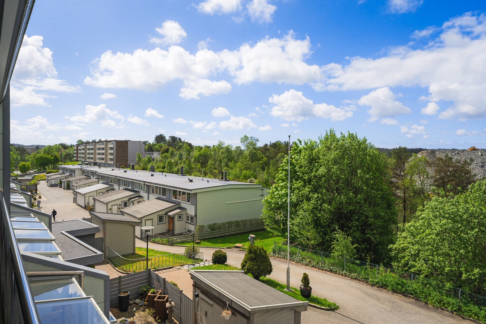 Flott utsikt fra balkongen. Galleribilde