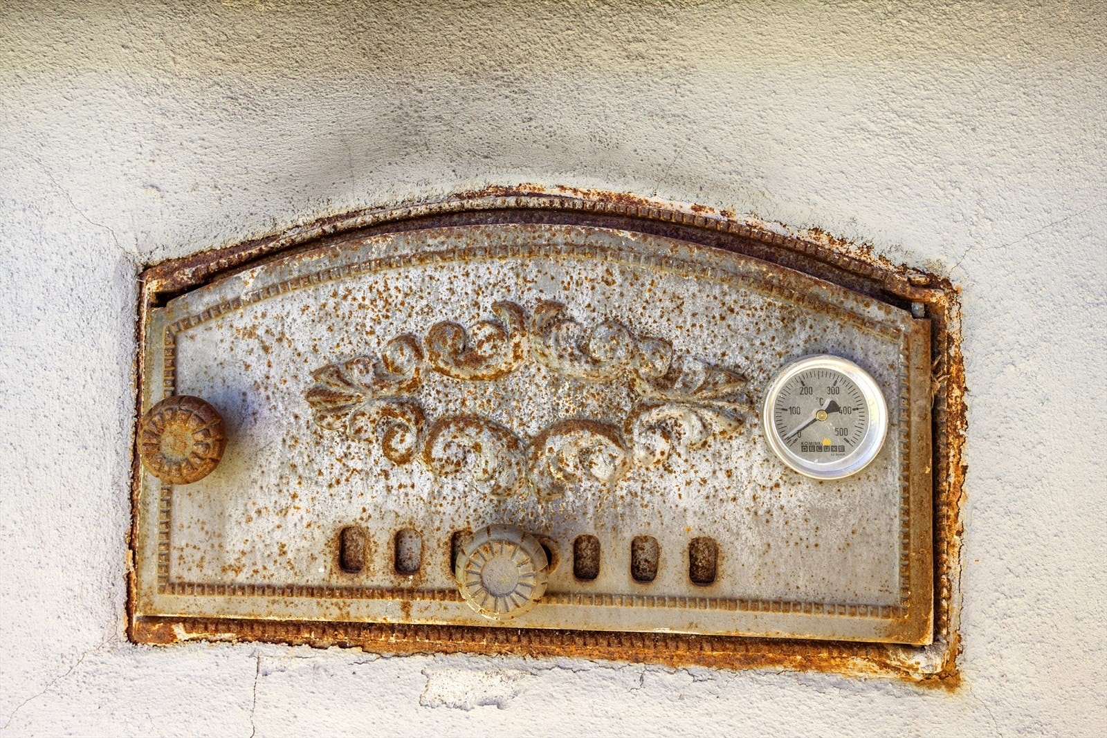 Detalj fra pizzaovnen. Galleribilde