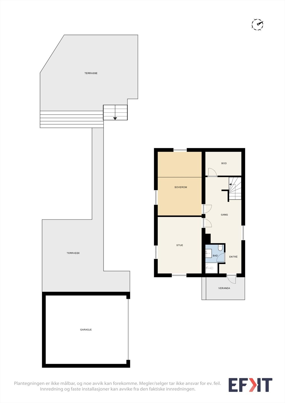Plantegning 1. etg. Galleribilde
