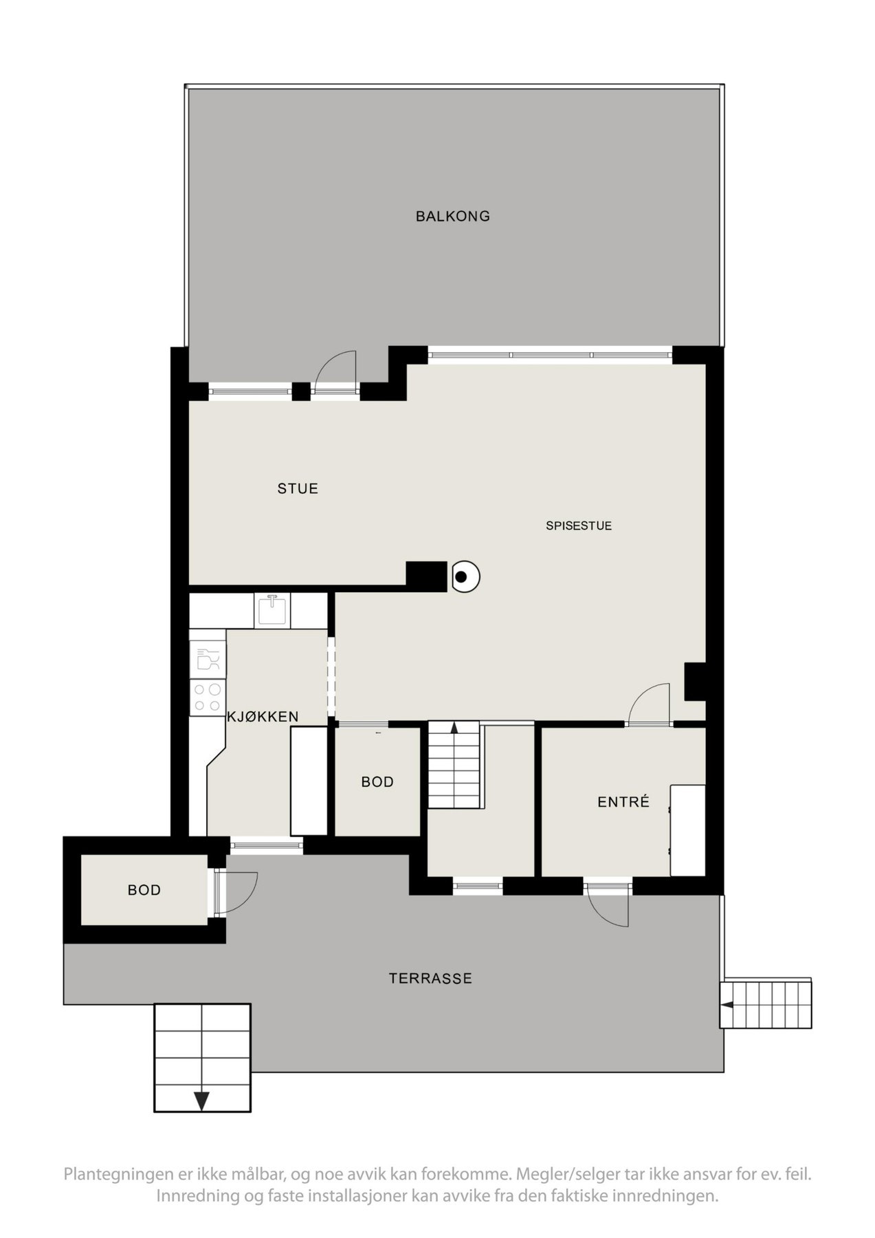 Plantegning - hovedetasje Galleribilde