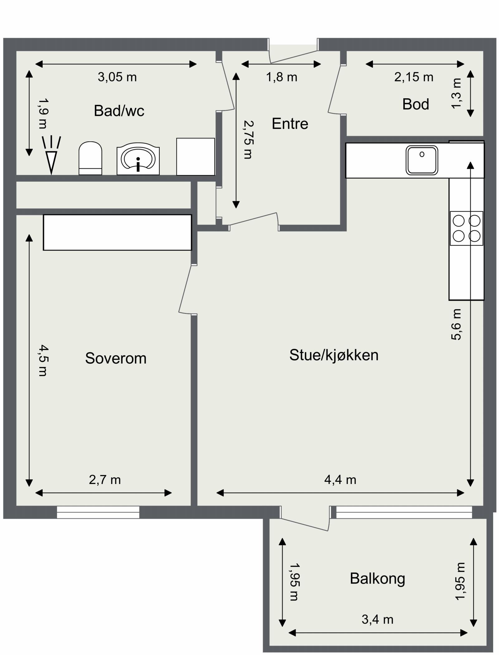Plantegning Galleribilde