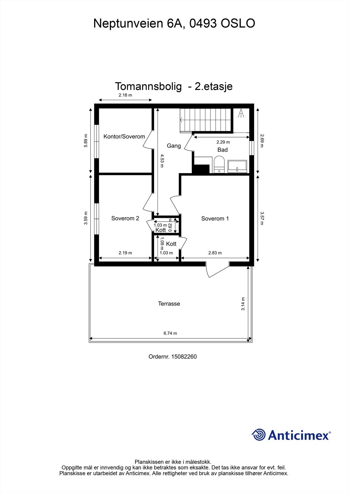 Planskisse 2. etasje Galleribilde